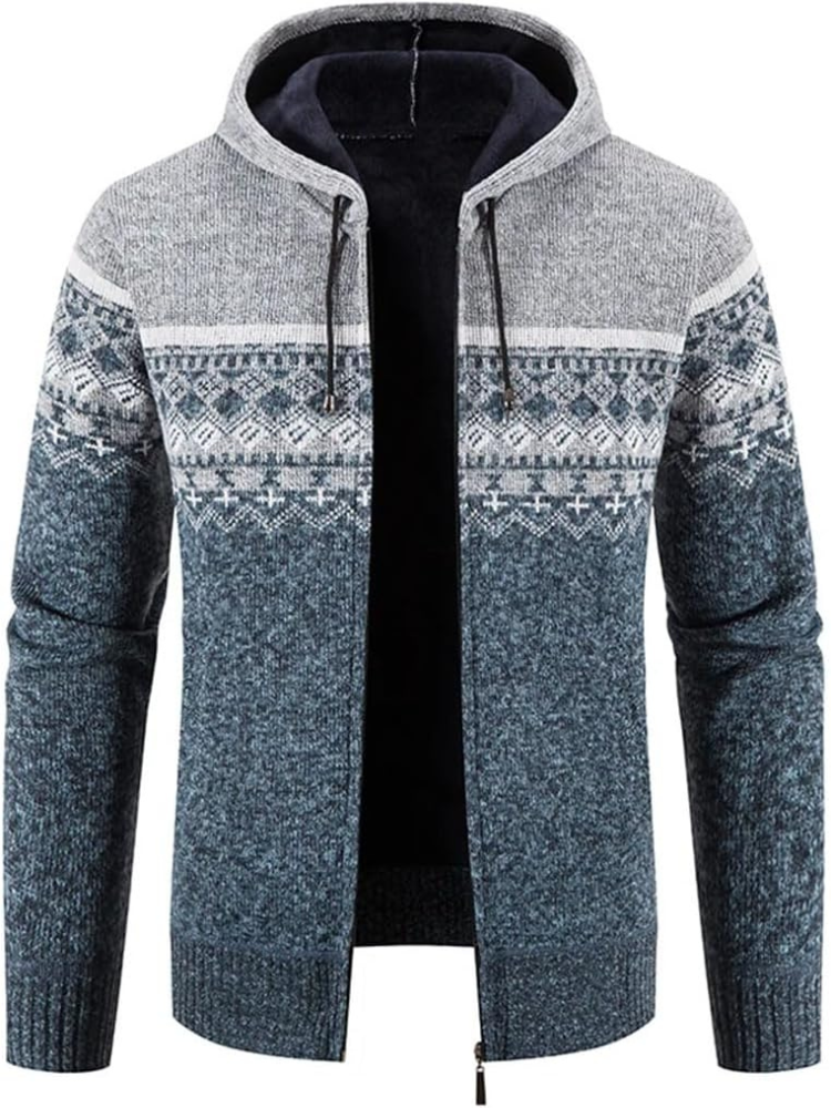 Herren Winterjacke Kapuzenparka Mit Reißverschluss