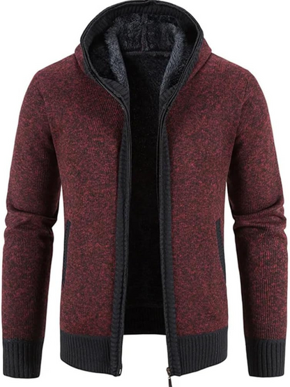Herren Winterjacke Kapuzenparka Mit Reißverschluss