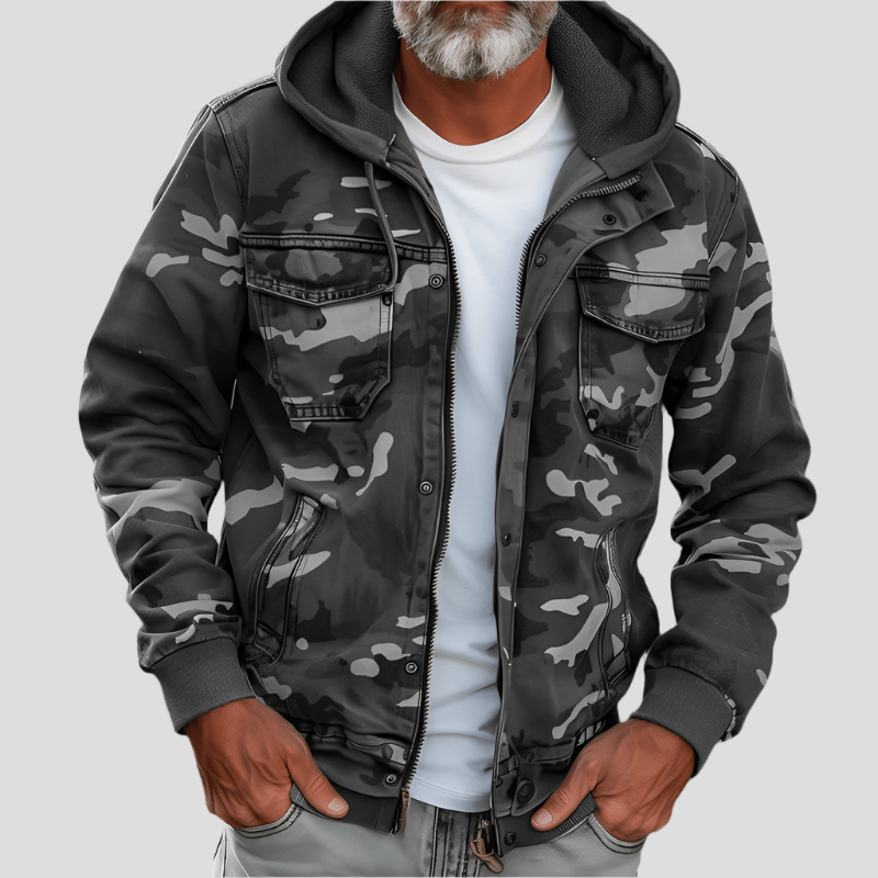 Herren Hoodie Camo Style Modern