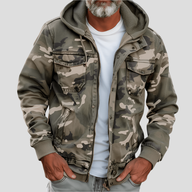 Herren Hoodie Camo Style Modern