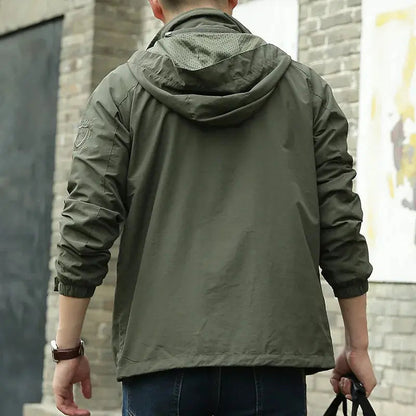 Herren Outdoor Jacke Leicht Atmungsaktiv - IdealeKleiden