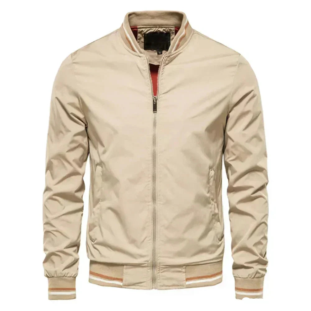 Herren Sommerjacke Leicht Gestreift