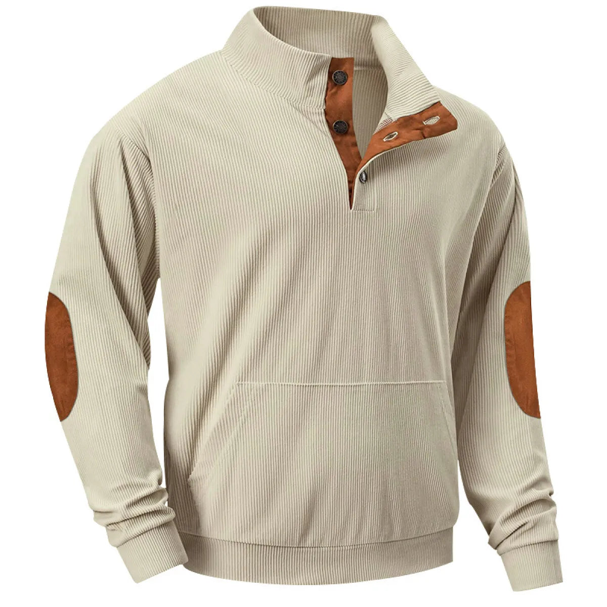 Stylischer Herren Pullover Stehkragen