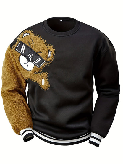 Herren Sweatshirt Cartoon Bär Lustig Geschenk