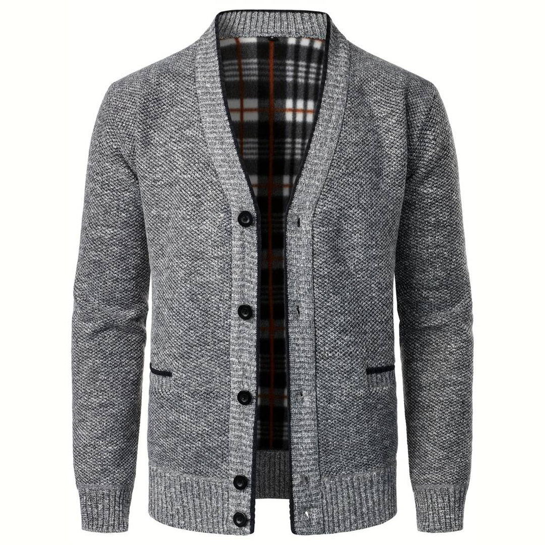 Herren Cardigan V-Ausschnitt Modern