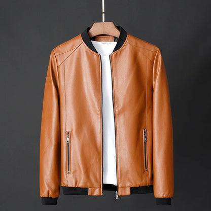 Herren Lederjacke Vintage Style mit sicheren Innentaschen