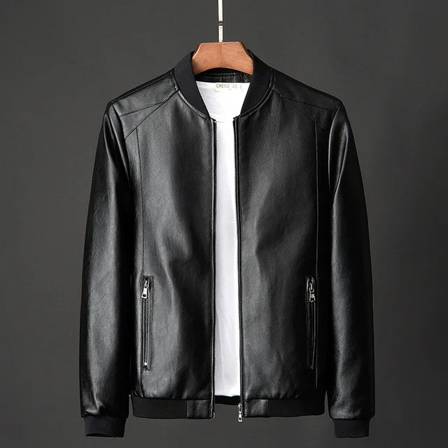 Herren Lederjacke Vintage Style mit sicheren Innentaschen