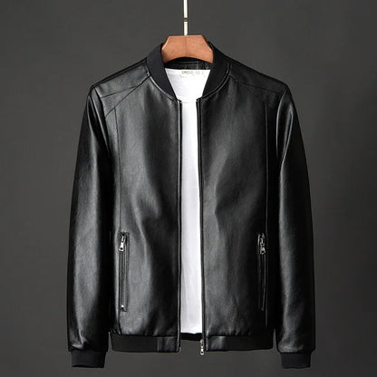 Herren Lederjacke Vintage Style mit sicheren Innentaschen