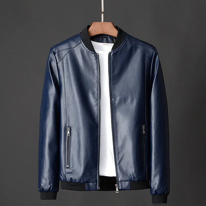 Herren Lederjacke Vintage Style mit sicheren Innentaschen