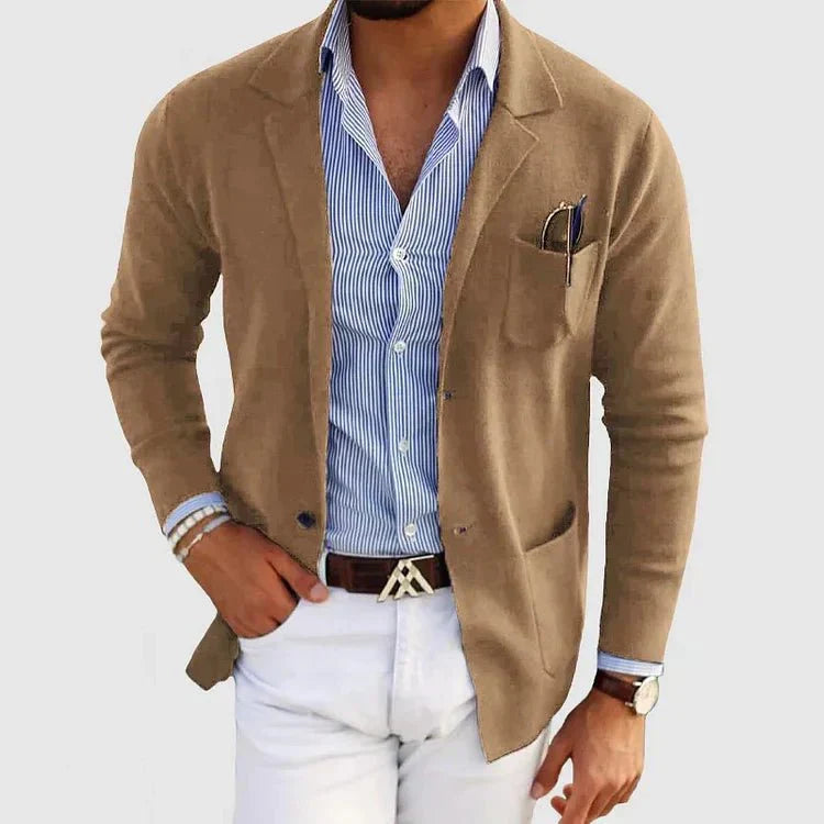 Stilvolle Herrenblazer Casual Strick