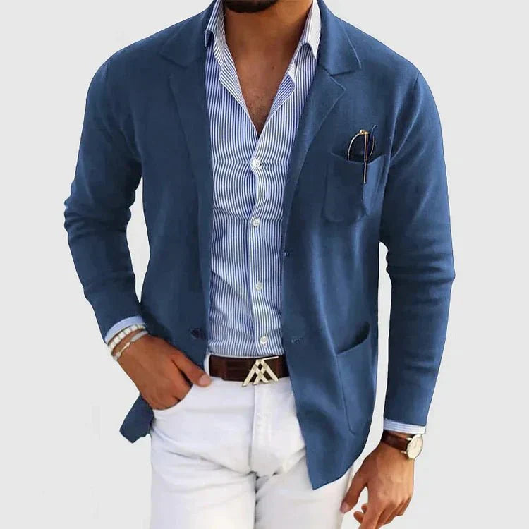 Stilvolle Herrenblazer Casual Strick - IdealeKleiden