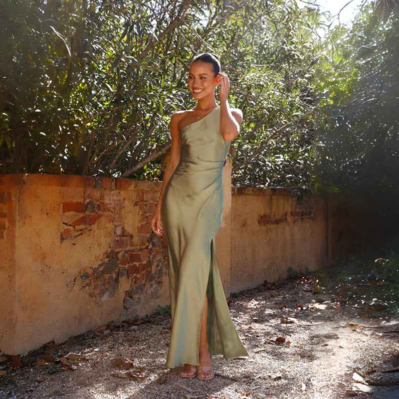 Midi-Kleid Rückenausschnitt Elegant Damen - IdealeKleiden
