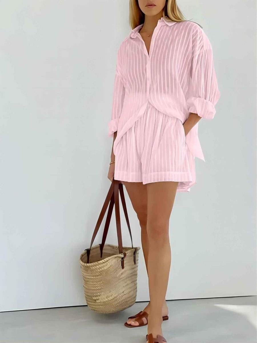 Sommerkleid Streifen Pastell Farben