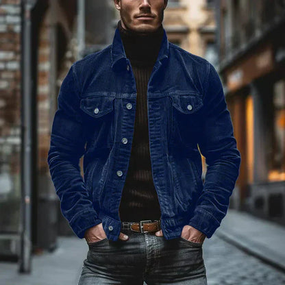 Herren Lederjacke Retro Style Klassisch