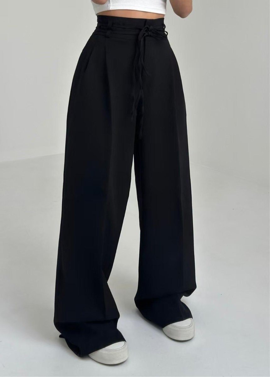 Damenhose Hochtaille Elegant Wide Leg