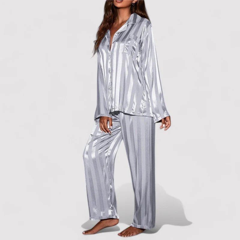 Mädchen Pyjama Set Streifen Design