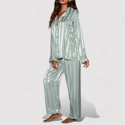 Mädchen Pyjama Set Streifen Design