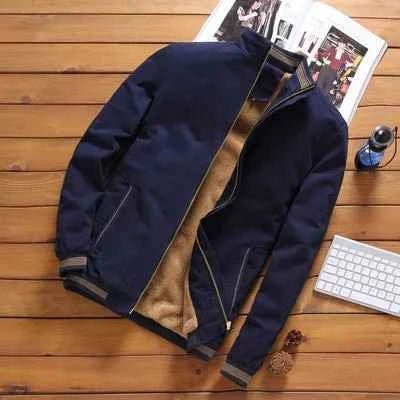 Herren Bomberjacke Stylish Leder
