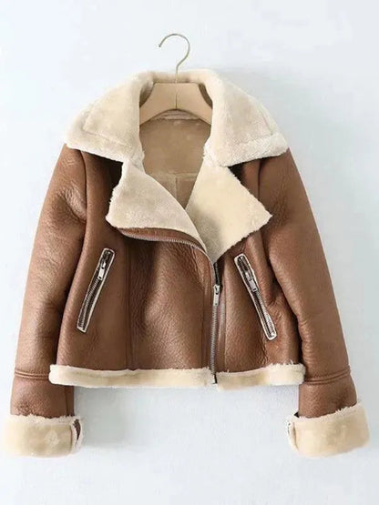 Motorradjacke Kurz Fell Leder Winter