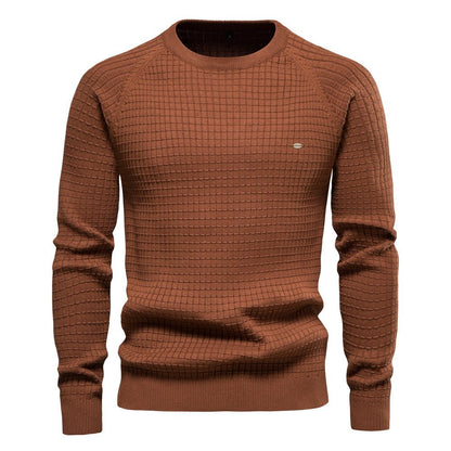 Herren Winterpullover Langärmlig Strukturiert