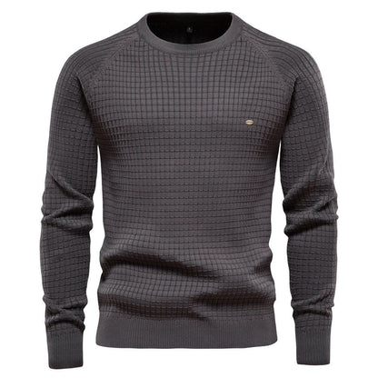 Herren Winterpullover Langärmlig Strukturiert
