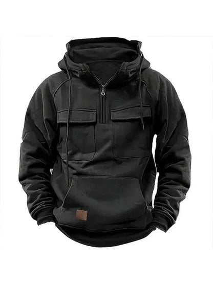 Herren Winterjacke Warm Kapuzen Taschen