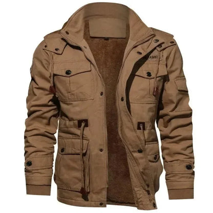 Praktische Fleecejacke Herren Mehrfachtaschen