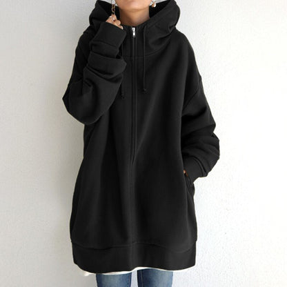 Warme Oversize Pullover mit Kapuze