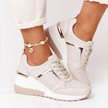 Damen Sneaker Bequem Gedämpft
