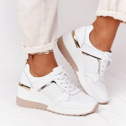 Damen Sneaker Bequem Gedämpft