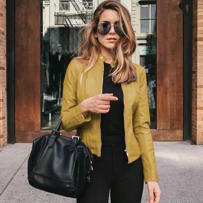 Elegante Lederjacke Damen Stylisch & Chic