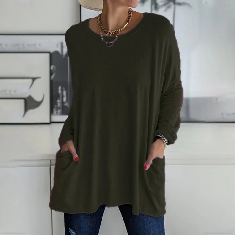 Übergroßer Bequemer Pullover Damen