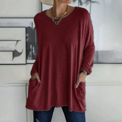 Übergroßer Bequemer Pullover Damen