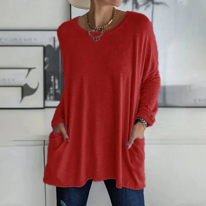 Übergroßer Bequemer Pullover Damen
