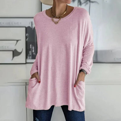 Übergroßer Bequemer Pullover Damen
