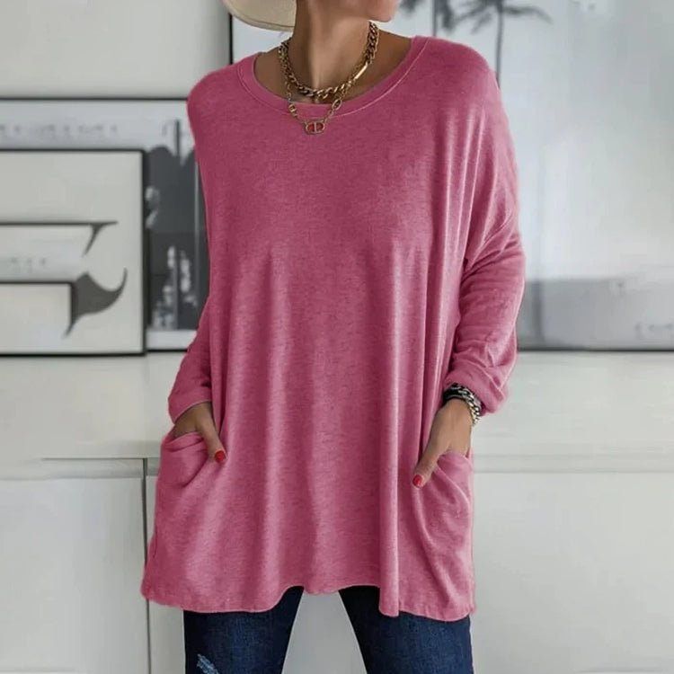 Übergroßer Bequemer Pullover Damen