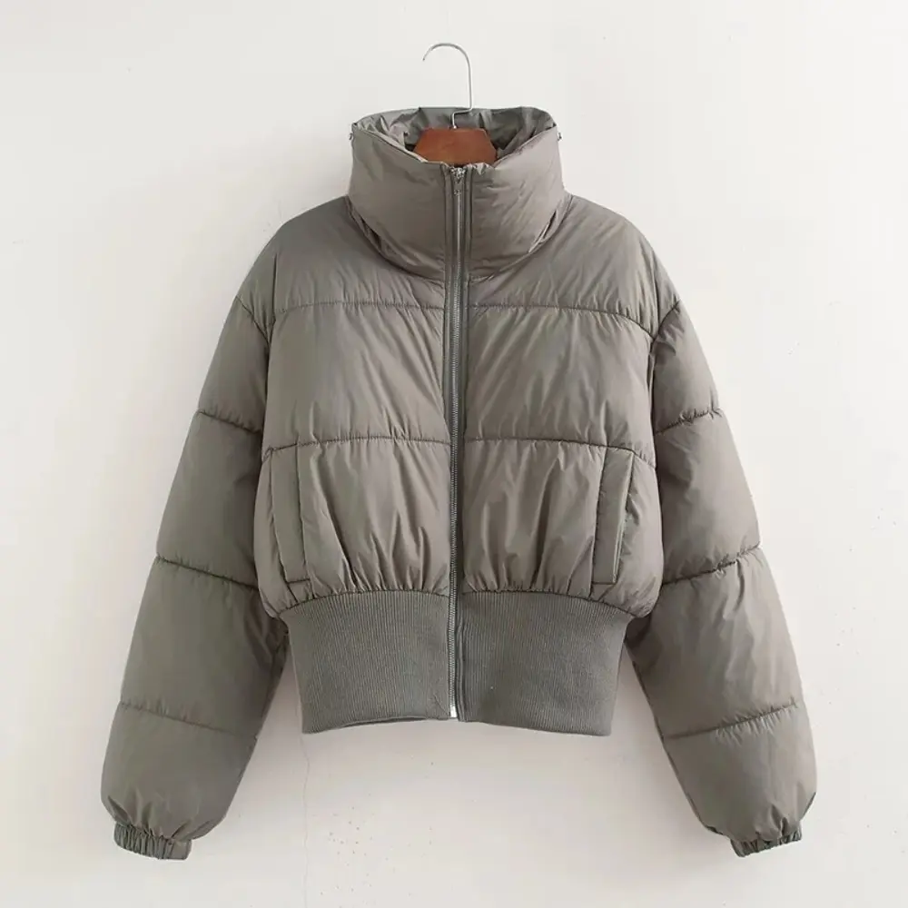Kurze Pufferjacke Damen Warm