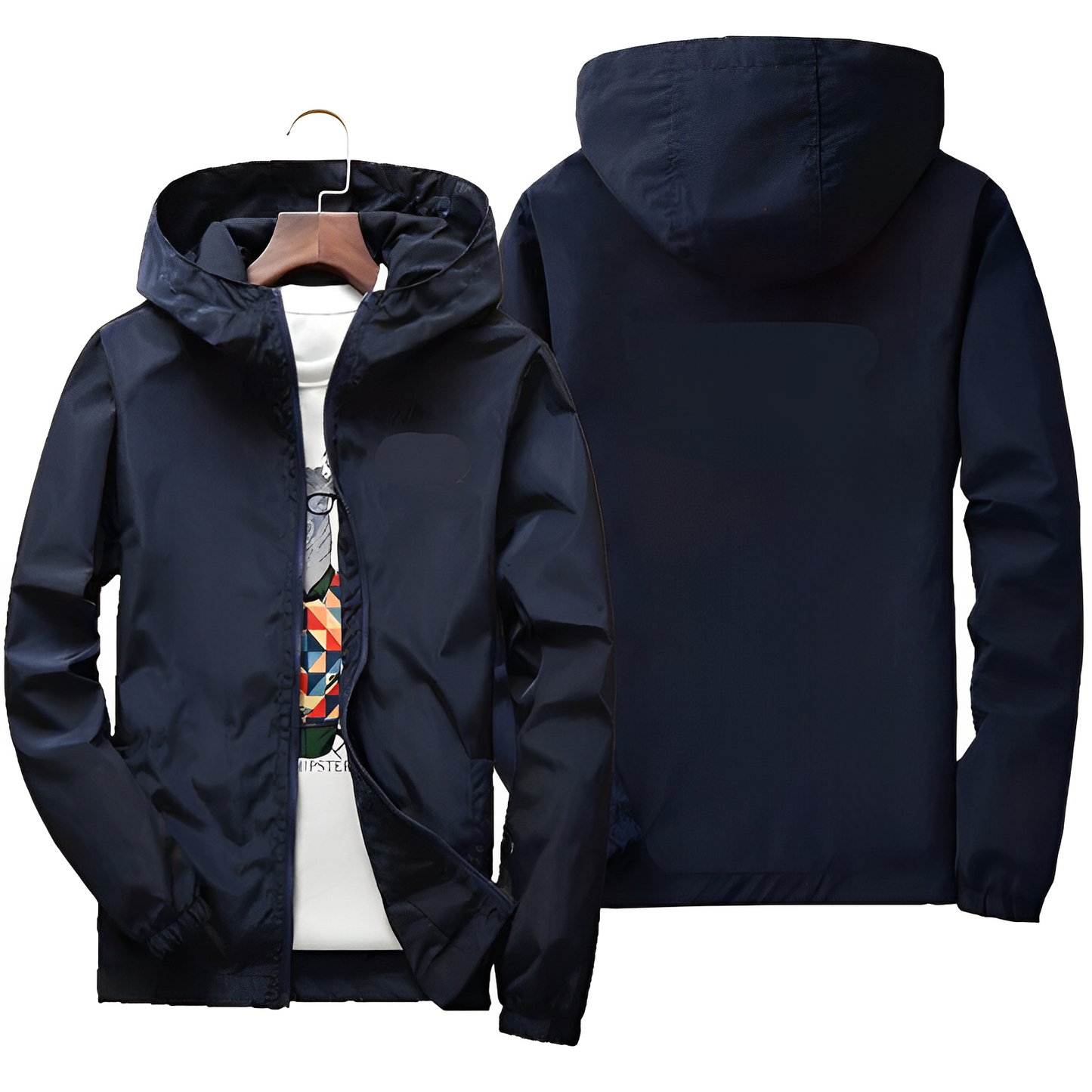 Praktische Windbreaker Herren Jacke Sportlich