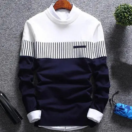 Herren Strickpullover Streifen Modern Design