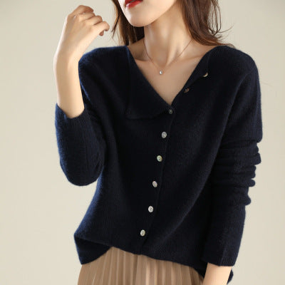 Weiche Strickjacke Bequem Knöpfe Oversized