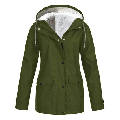 Winter Parka Jacke Kunstfell Gefüttert Warm Isoliert