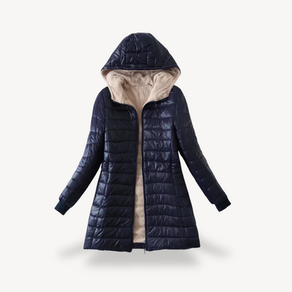 Damen Winterjacke Sherpa Gefüttert Wärme