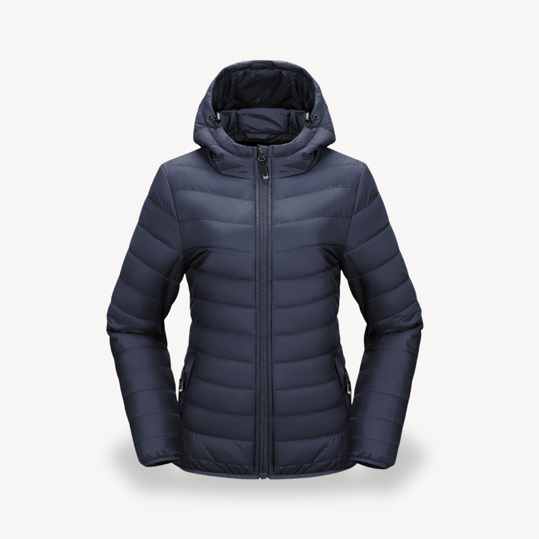 Damen Reisejacke Puffer Kapuze Praktisch