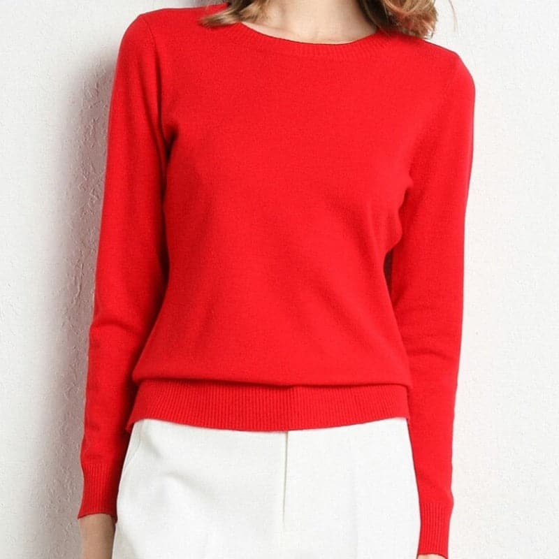 Weiches Sweatshirt Damen Runder Ausschnitt Langarm
