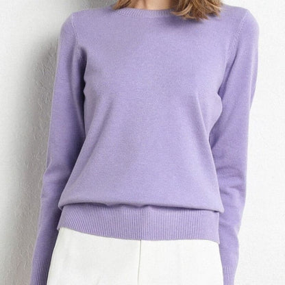 Weiches Sweatshirt Damen Runder Ausschnitt Langarm