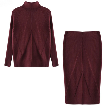 Elegantes Damenkleid Langärmlig Midi