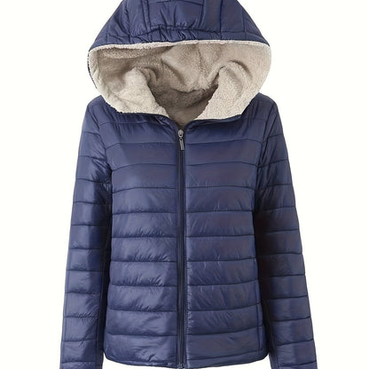 Winterjacke Damen Warm Puffy Kunstpelz Mantel