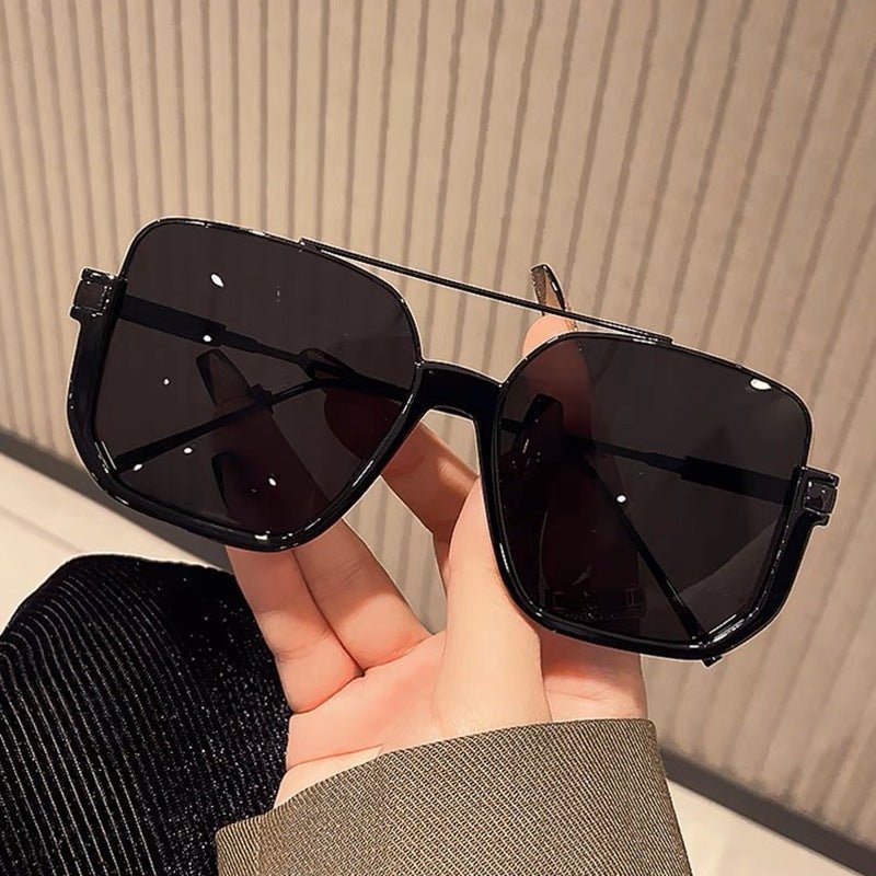 Stylische Oversize Sonnenbrille Piloten Design
