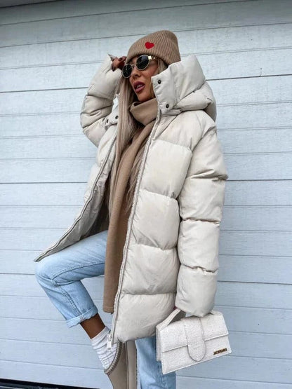 Warme Winterjacke Damen Elegant Moderne Saisonkollektion