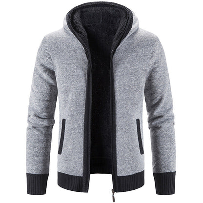 Dickstrick Pullover Kapuze Warm